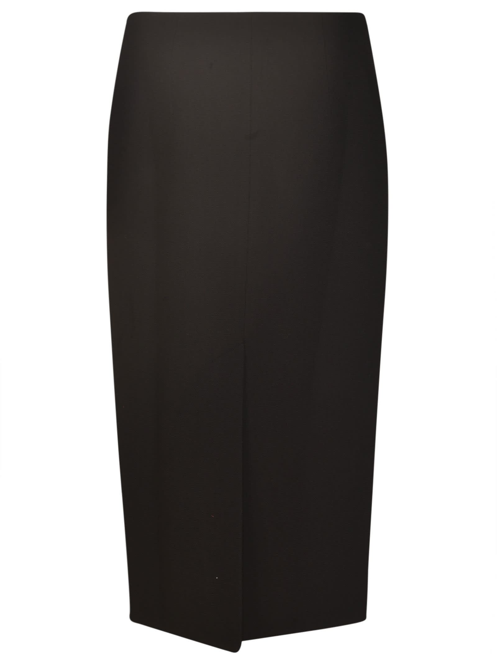 Shop Alessandra Rich Side Zip Skirt In Black