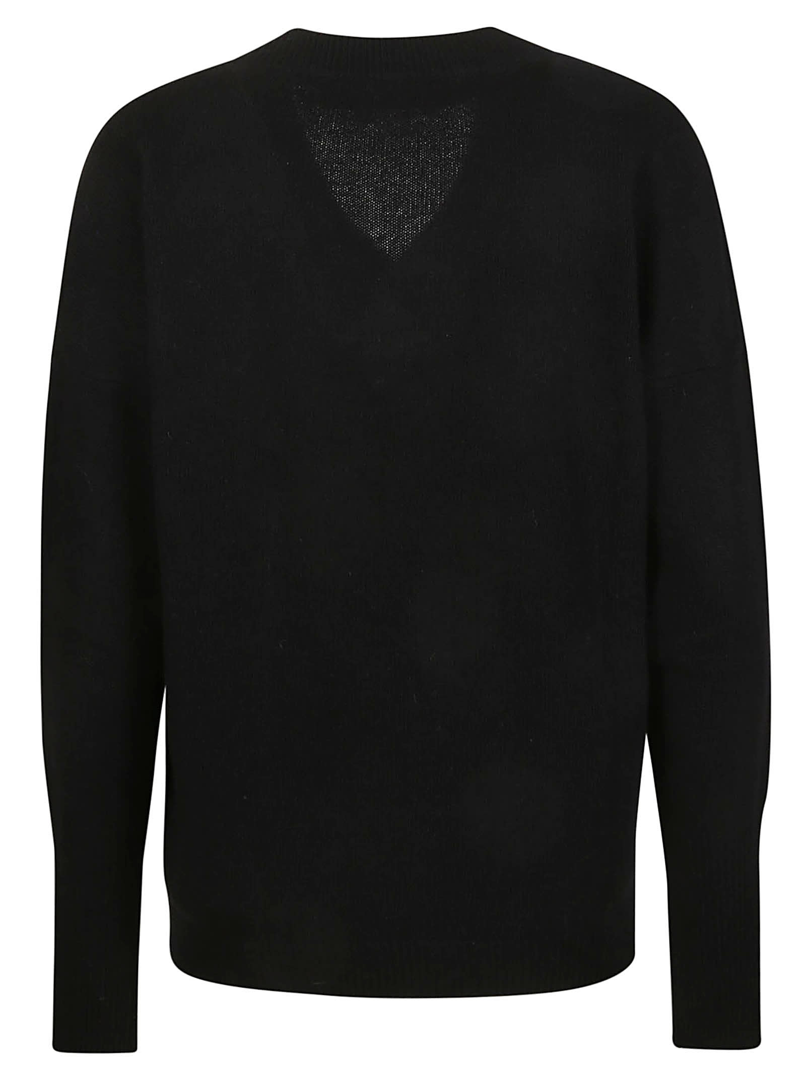 Shop Federica Tosi Cut Out Sweater In Nero