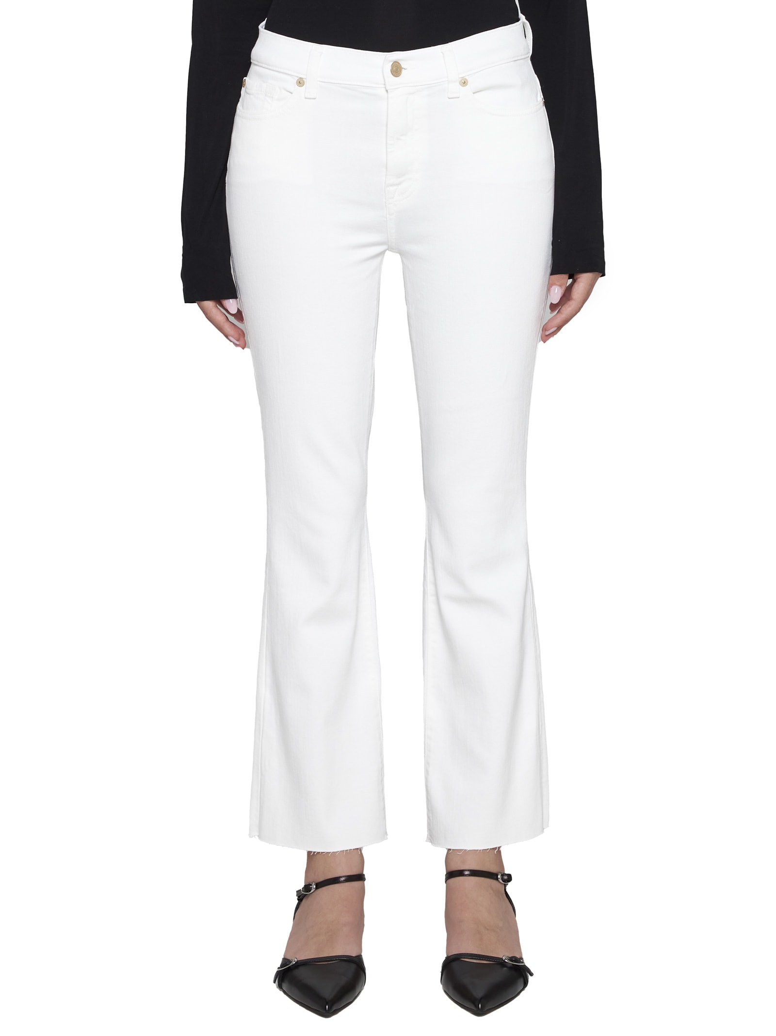 Shop 7 For All Mankind Jeans In White