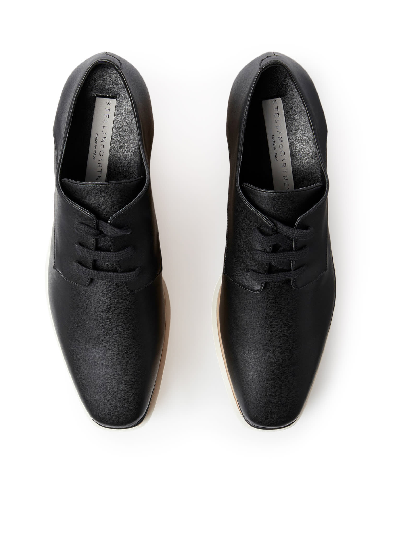 Shop Stella Mccartney Elyse Lace-up Shoes In Black