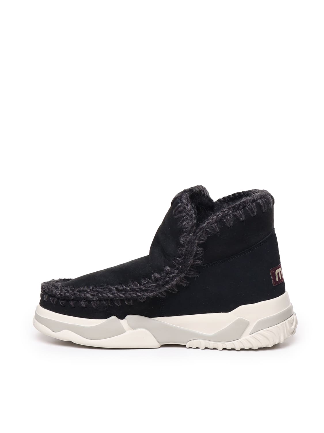 Shop Mou Eskimo Trainer Boots In Black