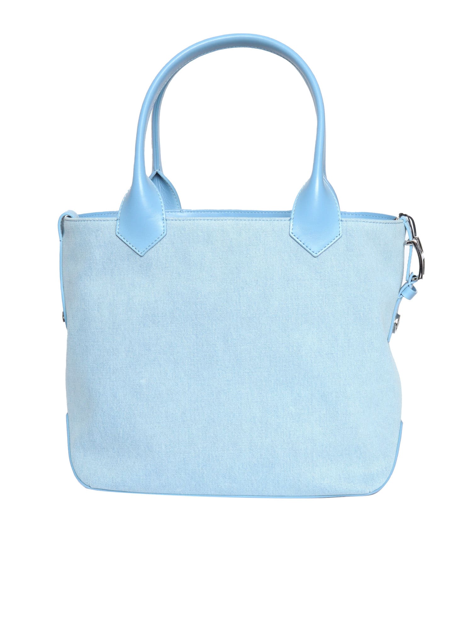 HOGAN SCRIPT MEDIA EMBOSSED(DENIM) BAG 14X28X34 CM 