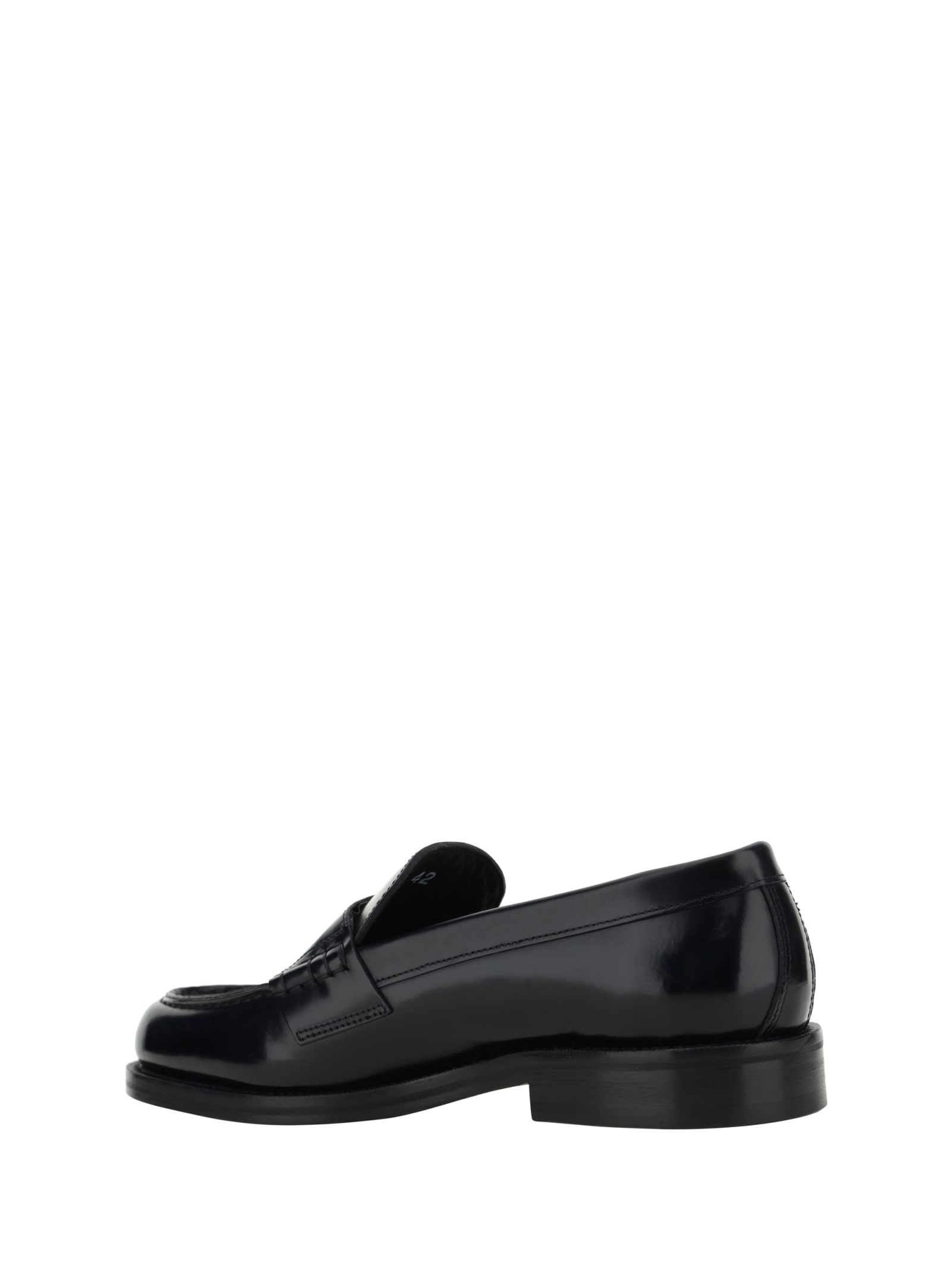 Shop Dsquared2 Loafers In Nero