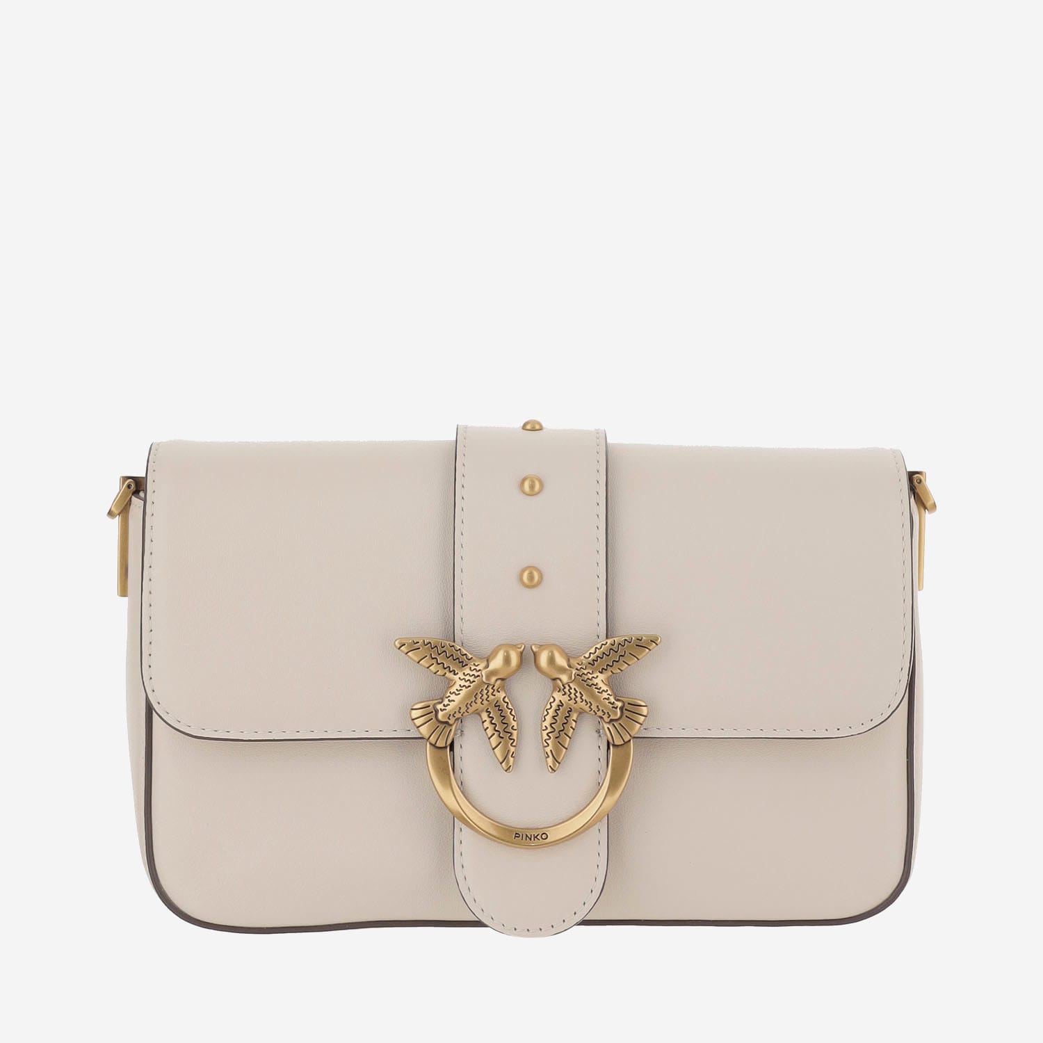 Pinko Classic Love Bag Slouchy Shoulder Bag In White