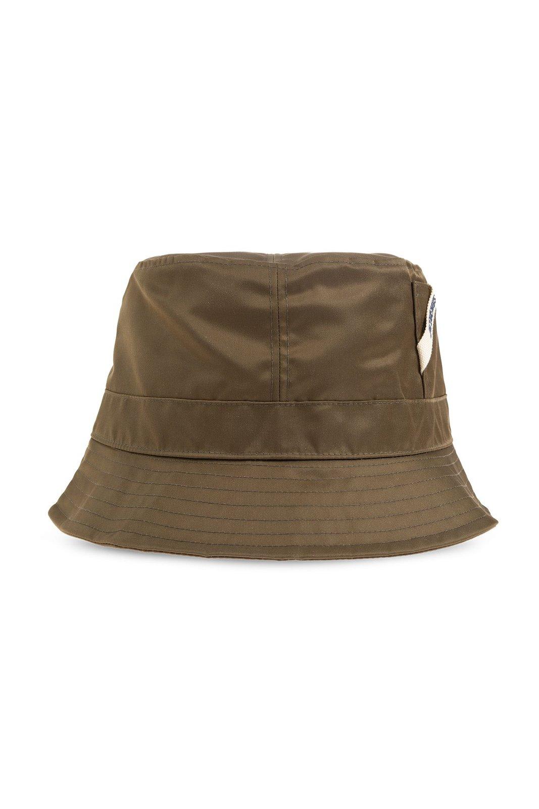 Shop Jacquemus Le Bob Ovalie Bucket Hat In Khaki