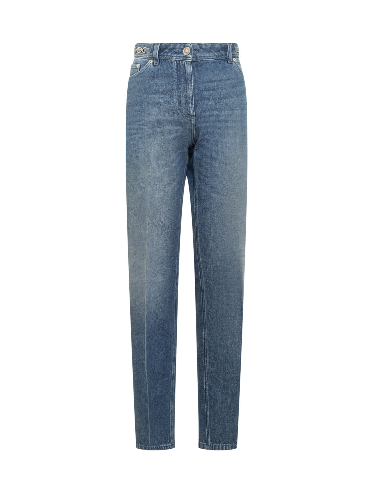 Versace Long Jeans In Blue