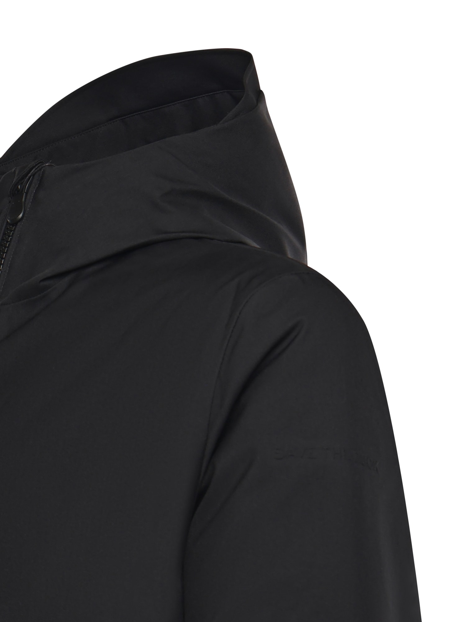 Save The Duck Hooded Down Jacket In Black