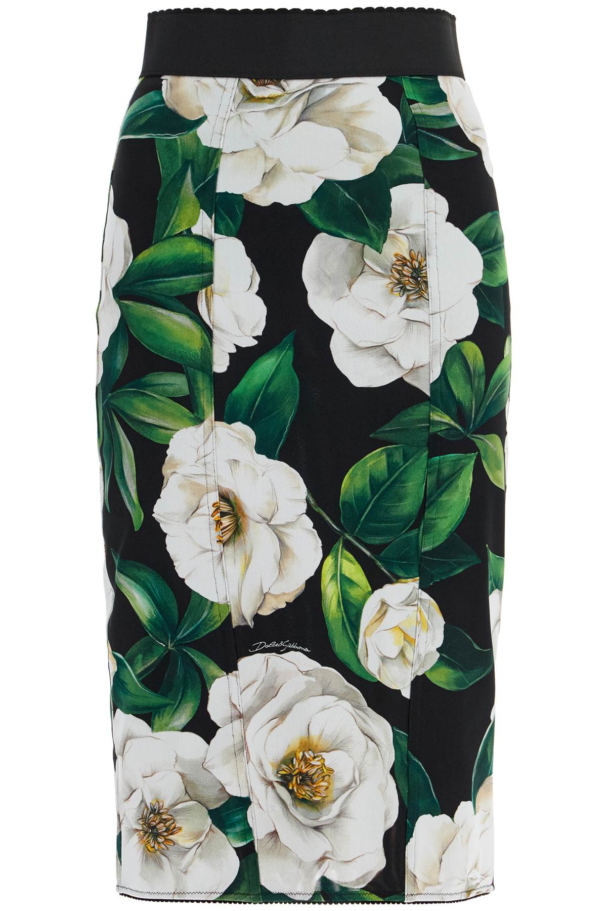 gardenia Black Polyester Blend Skirt