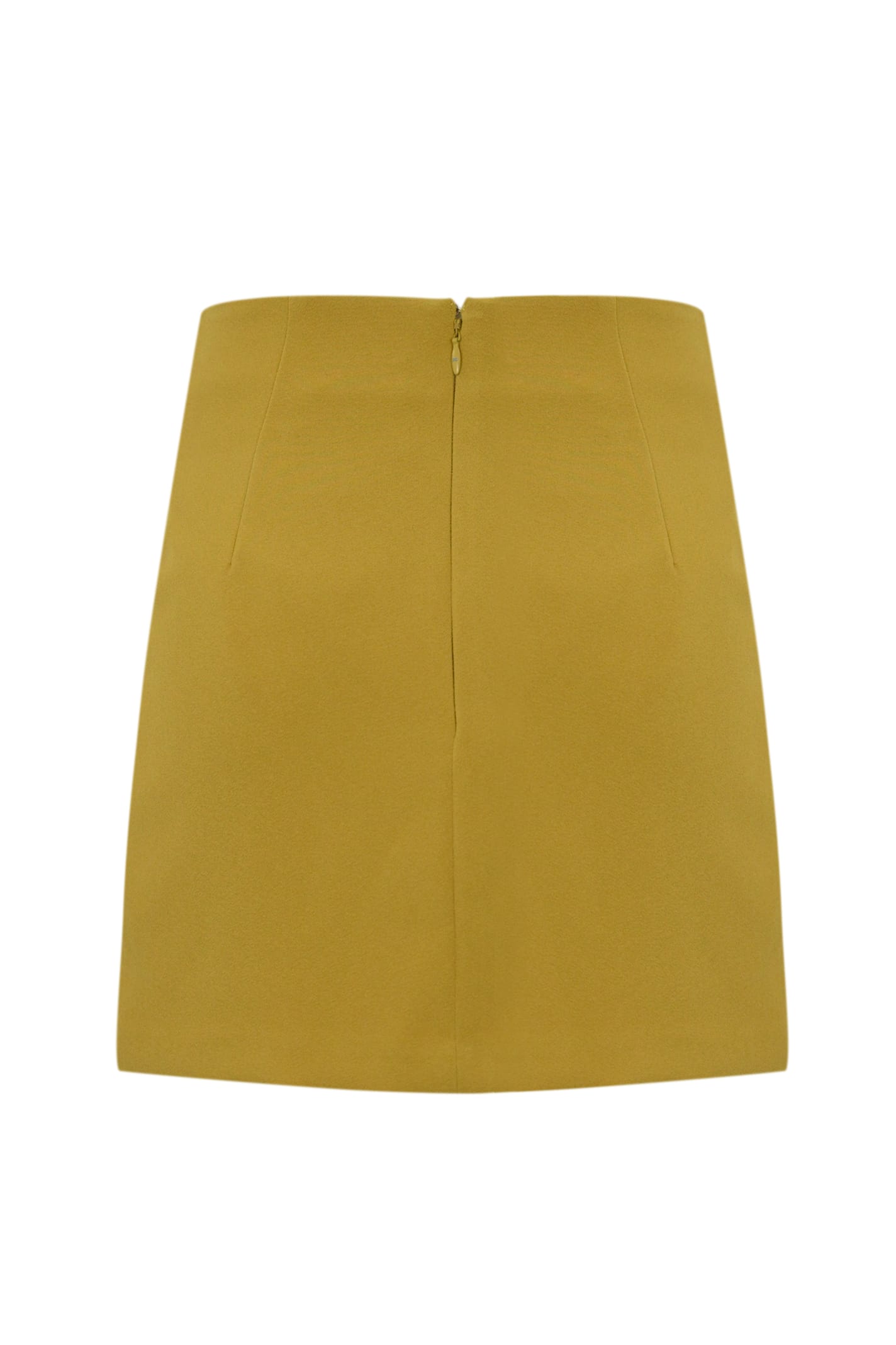 Elisabetta Franchi Mini Yellow Skirt In Yellow