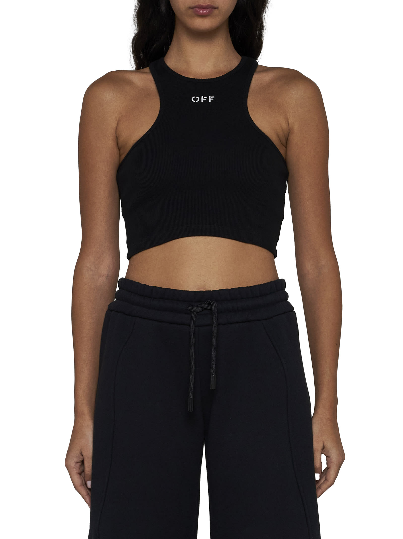 Shop Off-white Top In Black