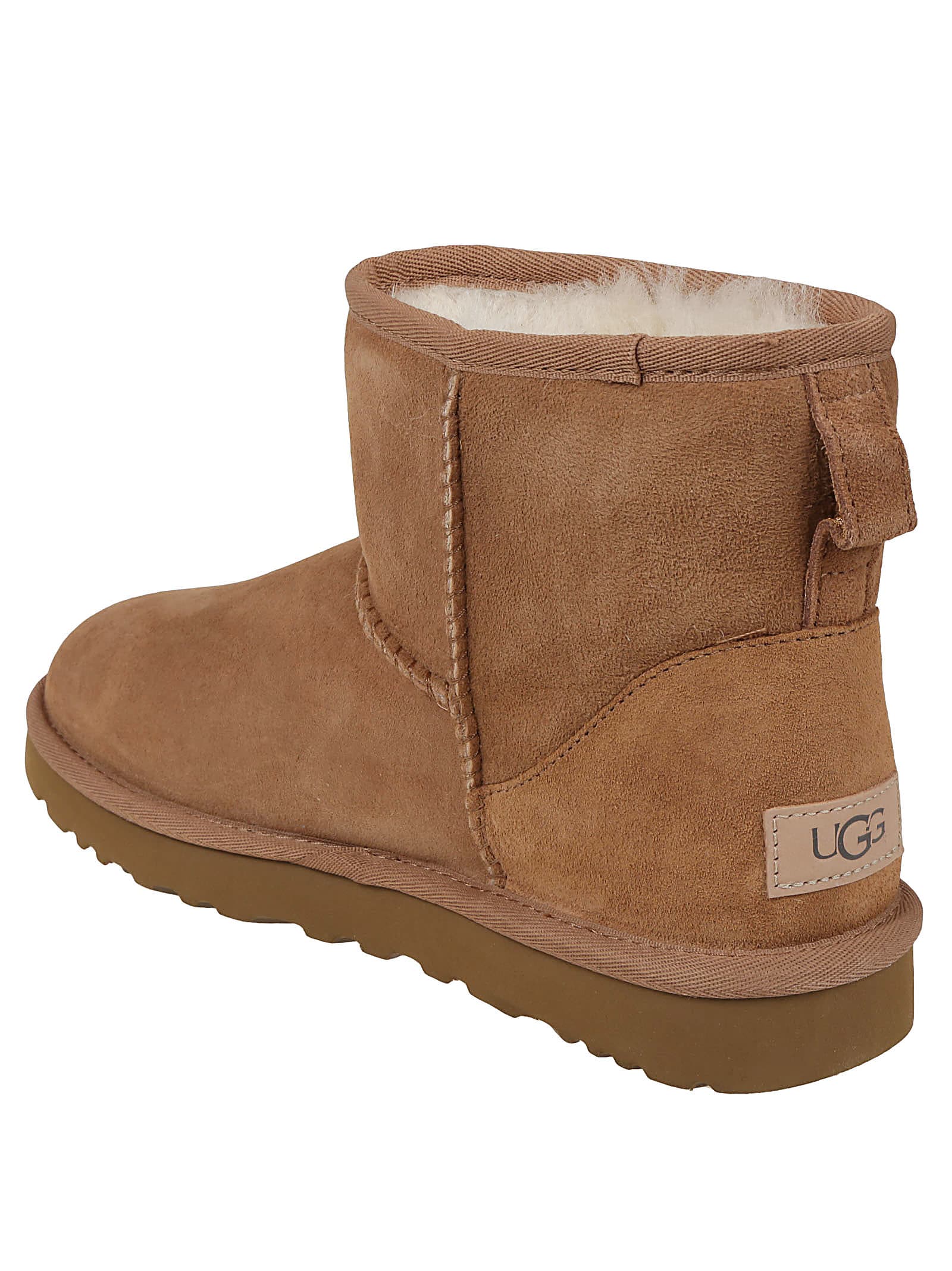 Ugg Mini Classic Ii Suede Ankle Boots In Brown
