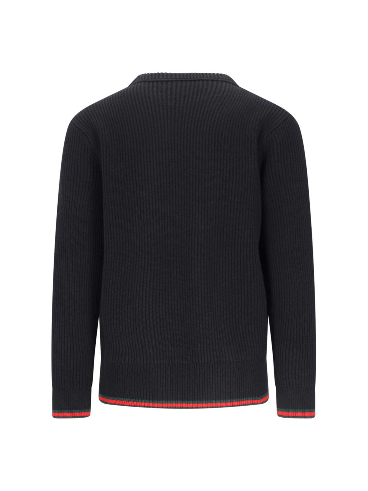 Shop Gucci Basic Sweater In Black