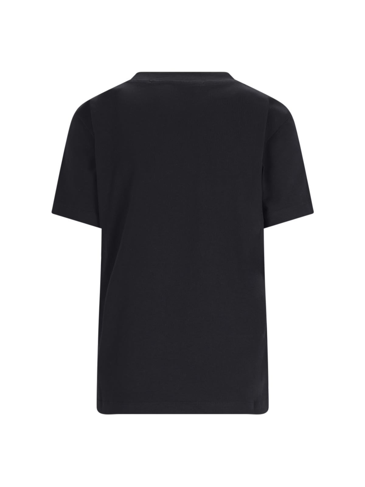 Shop Msgm Logo T-shirt In Black