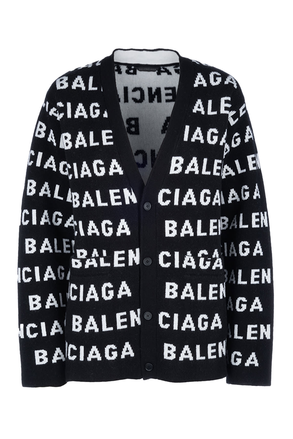 Shop Balenciaga Maglieria In Black White