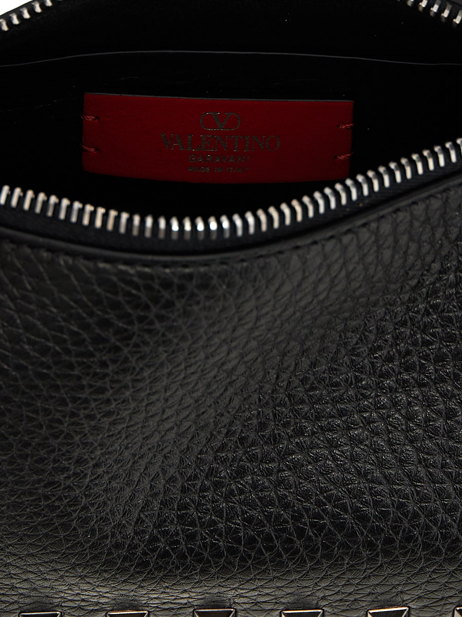 Valentino Garavani Rockstud Small Shoulder Bag In Black