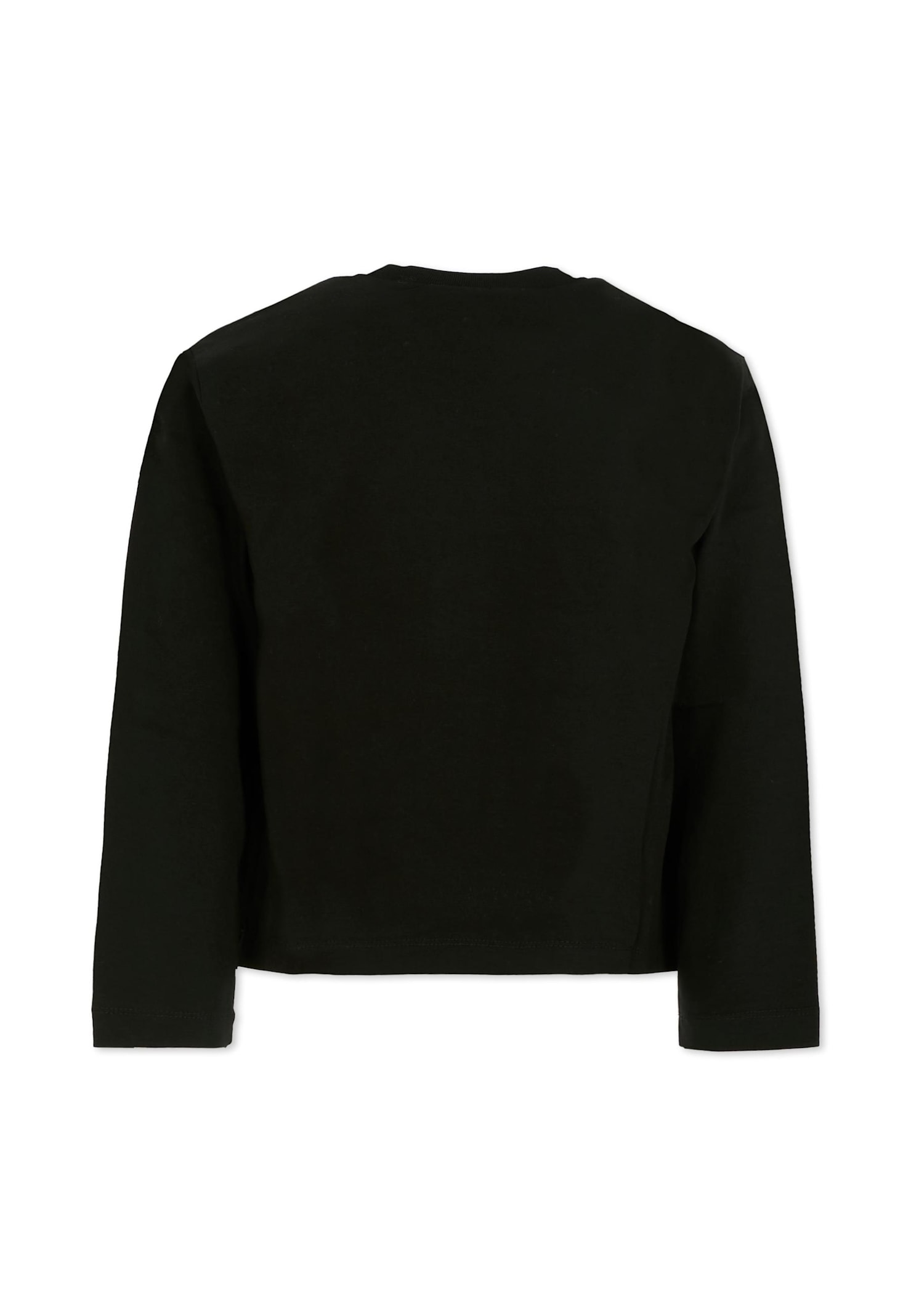 Marni Logo-appliqué Cotton T-shirt In Black