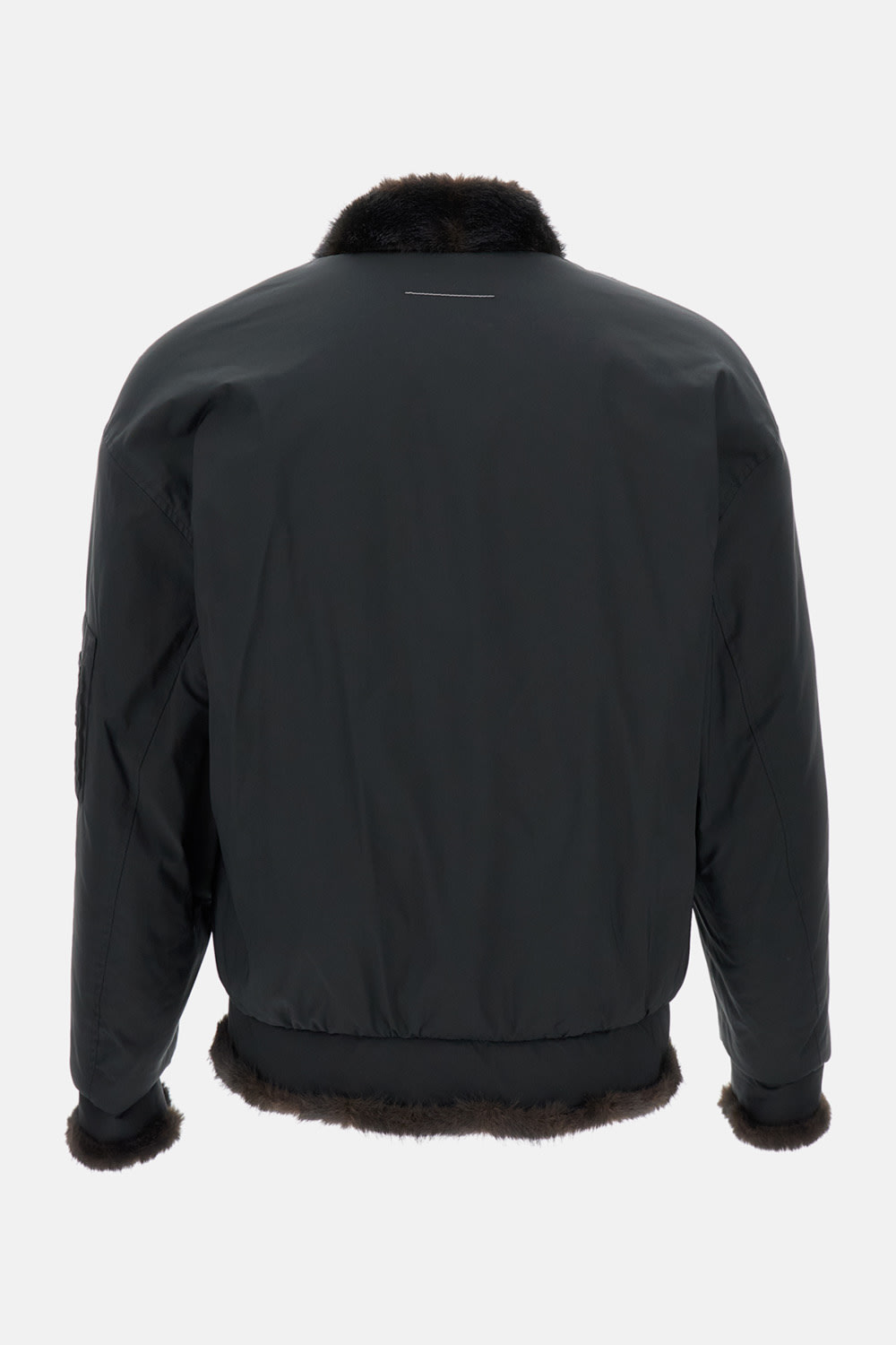 Mm6 Maison Margiela Down Jacket Frontal Zip Closure In Blue