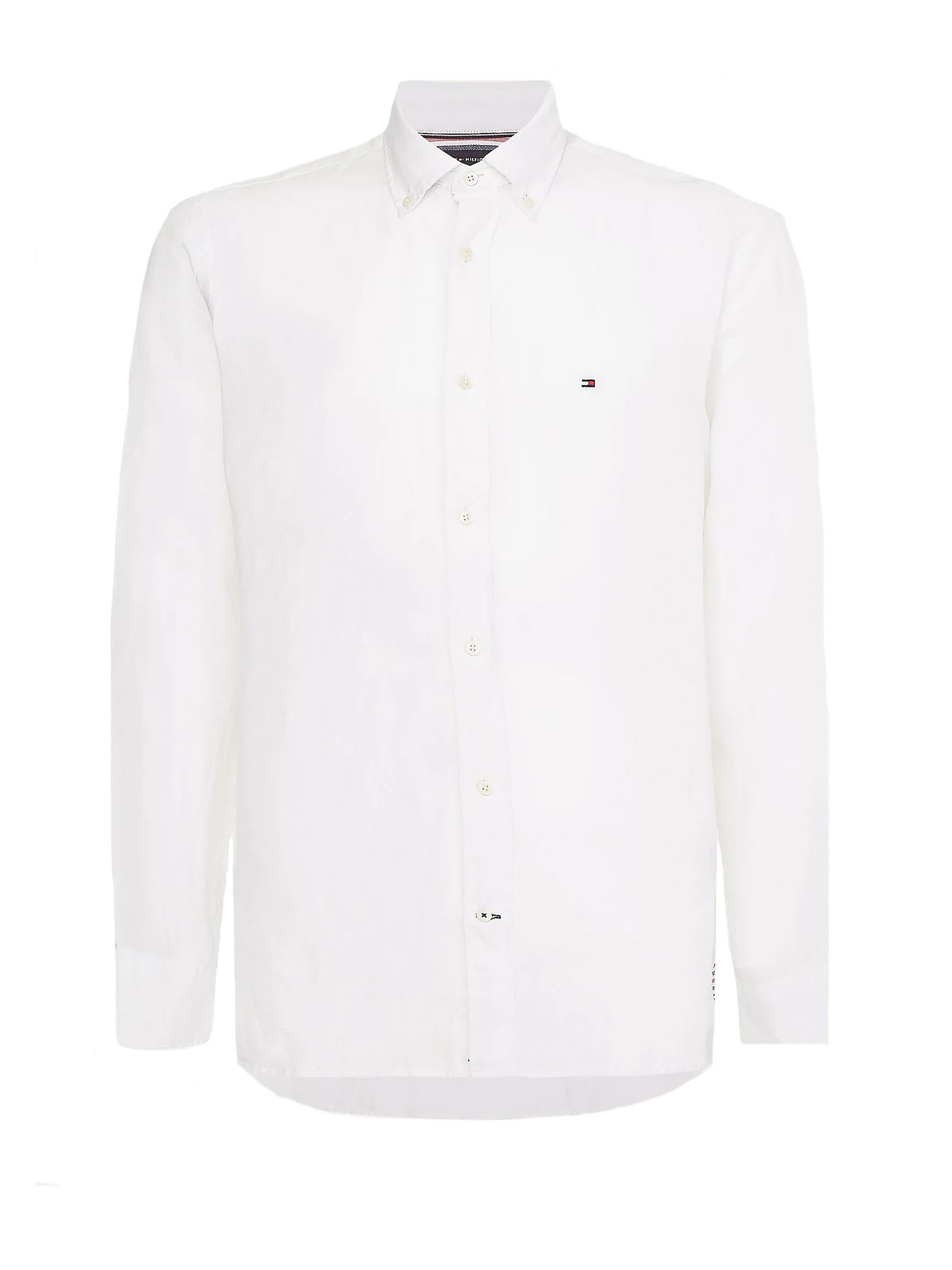 Tommy Hilfiger Shirt In White Linen