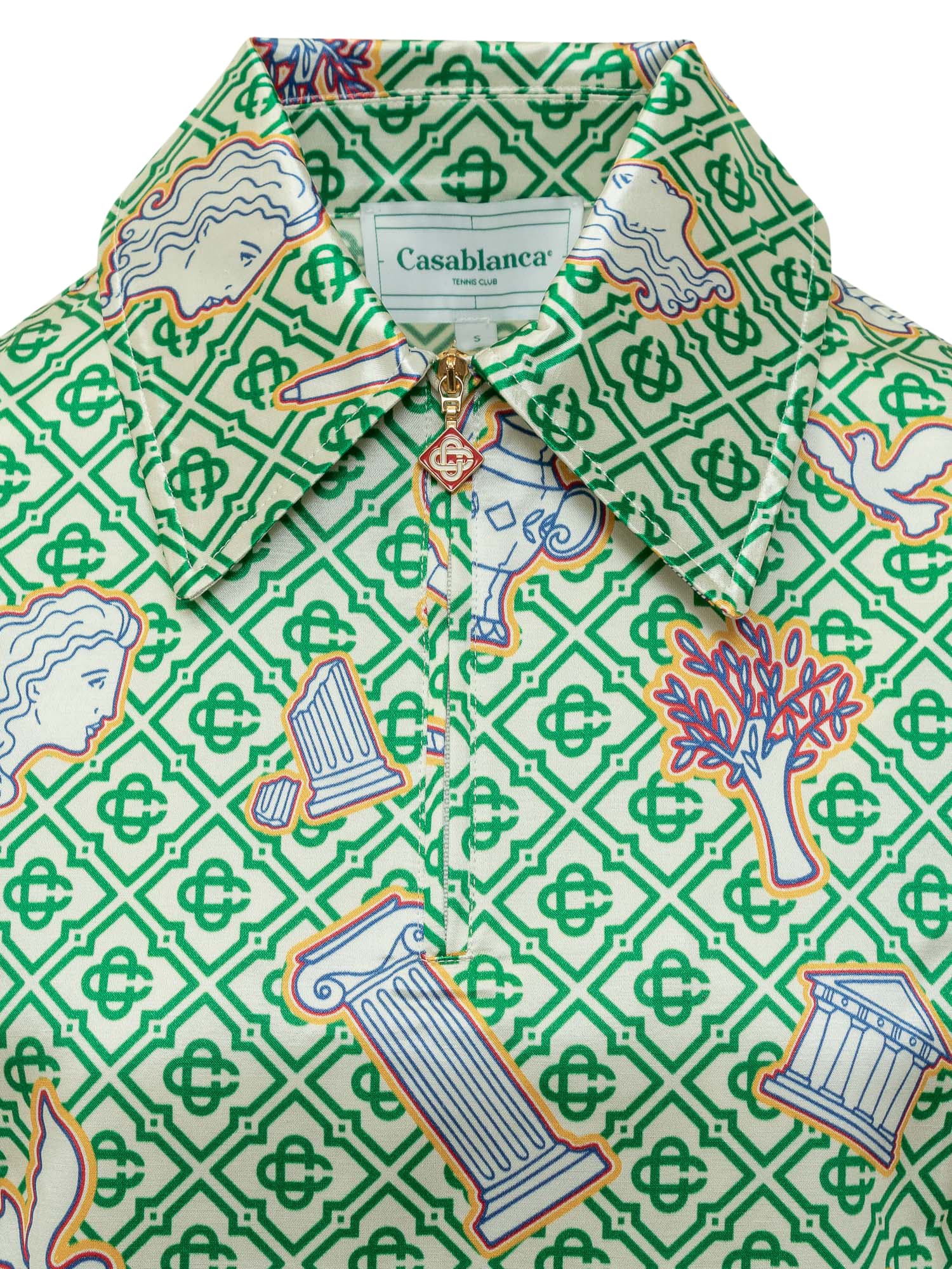 Shop Casablanca Short Sleeve Shirt In Verde