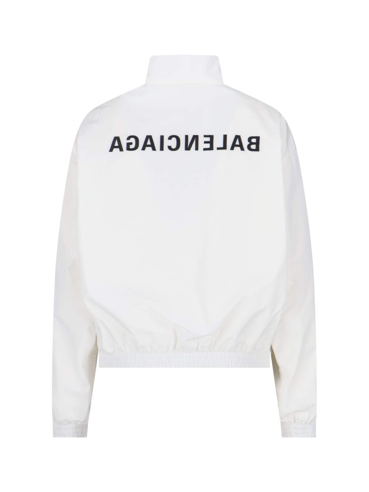 Shop Balenciaga Logo Tech Jacket In White