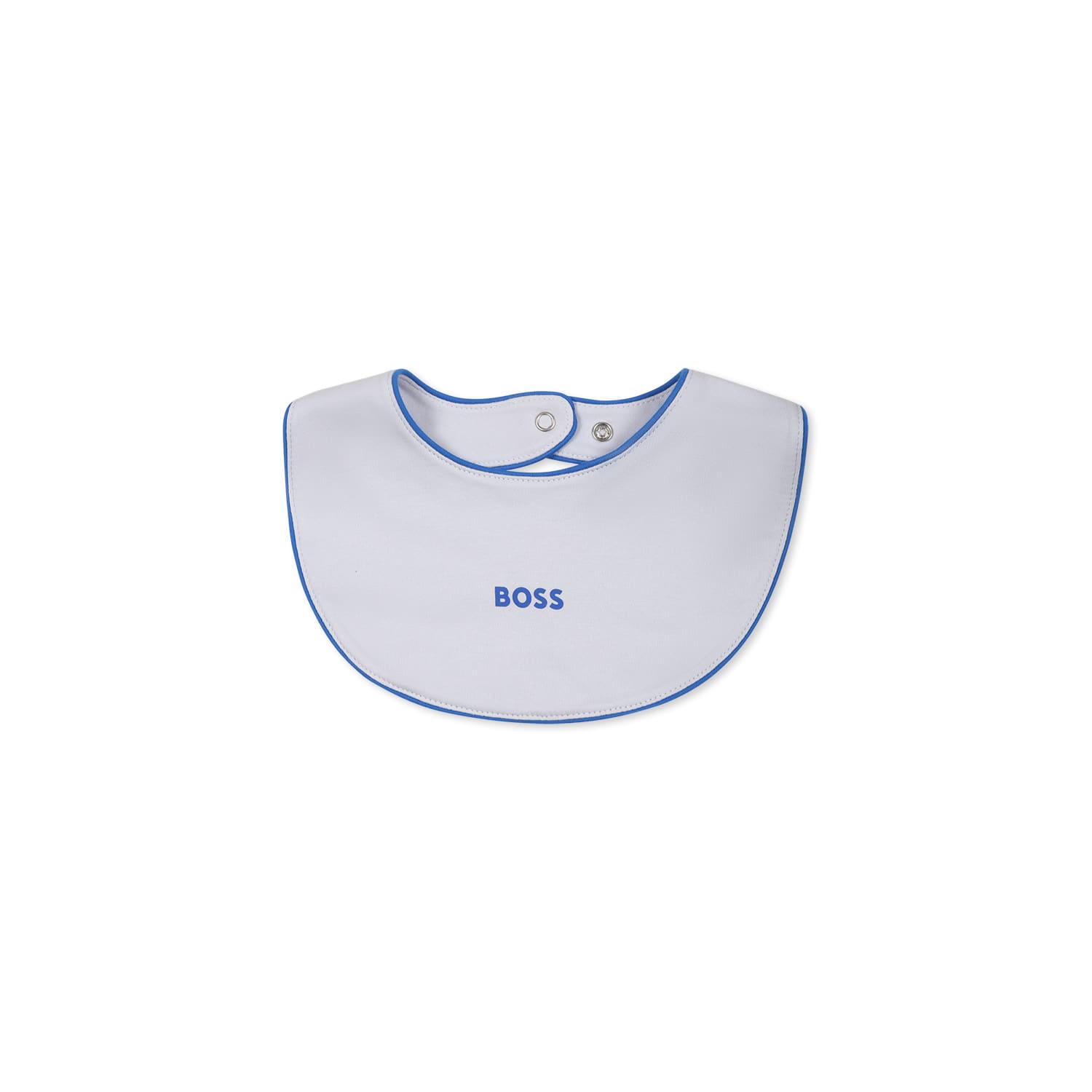 Hugo Boss Light Blue Babygrow Set For Baby Boy With Logo In Light Blue