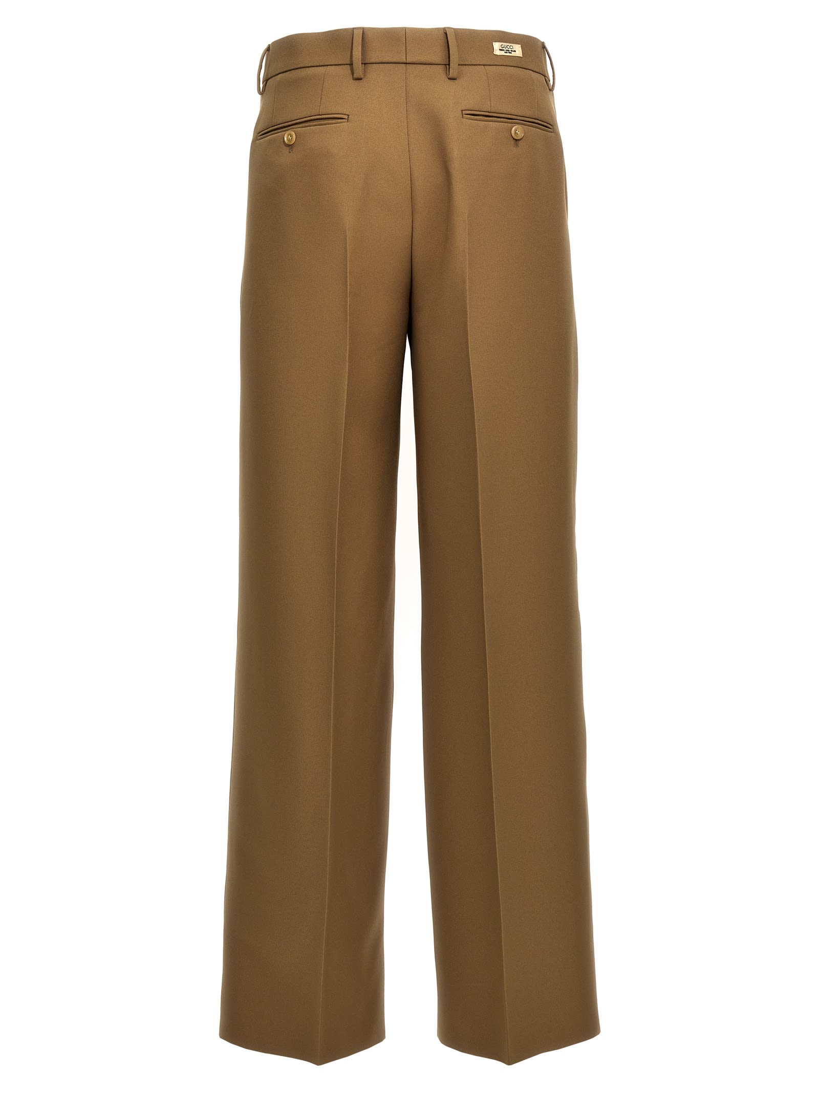 Shop Gucci Monumentale Pants In Beige