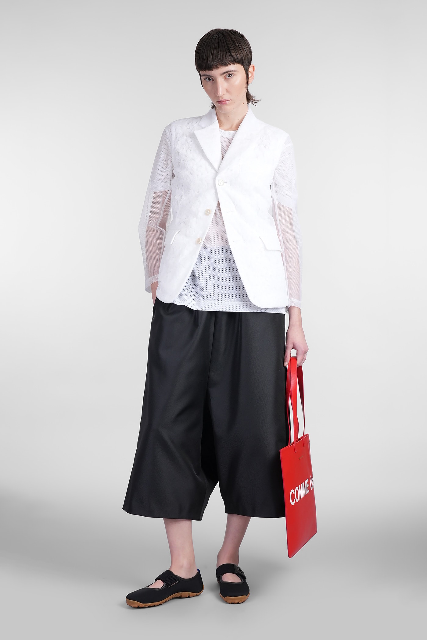 Shop Comme Des Garçons Pants In Black Polyester
