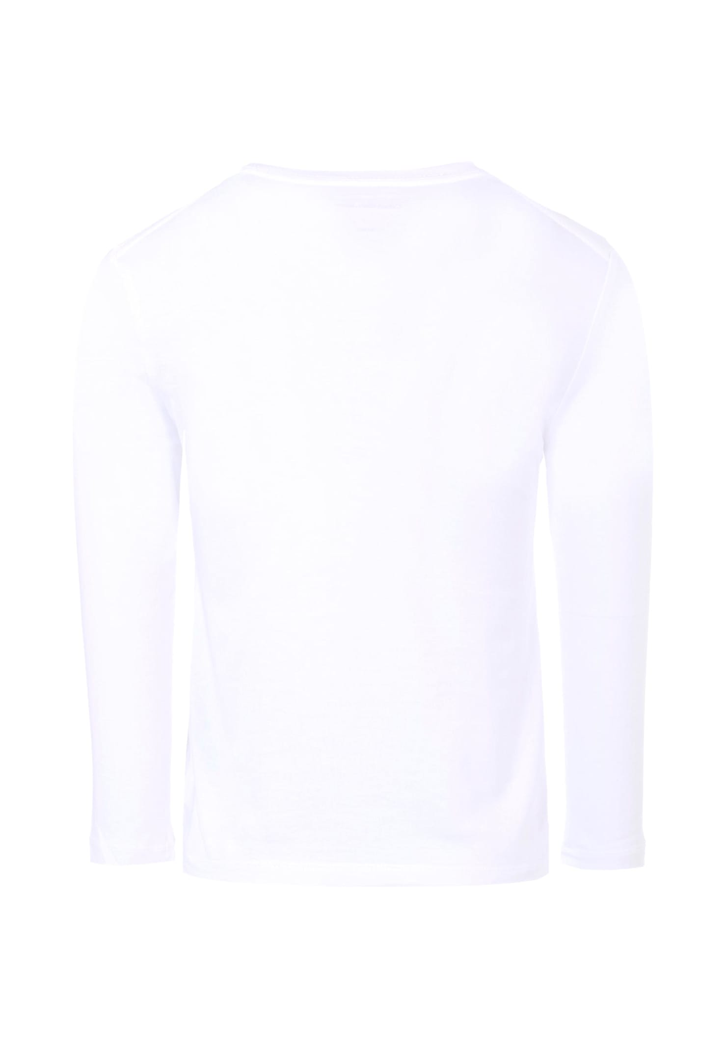Calvin Klein White T-shirt For Kids With Black Logo In White