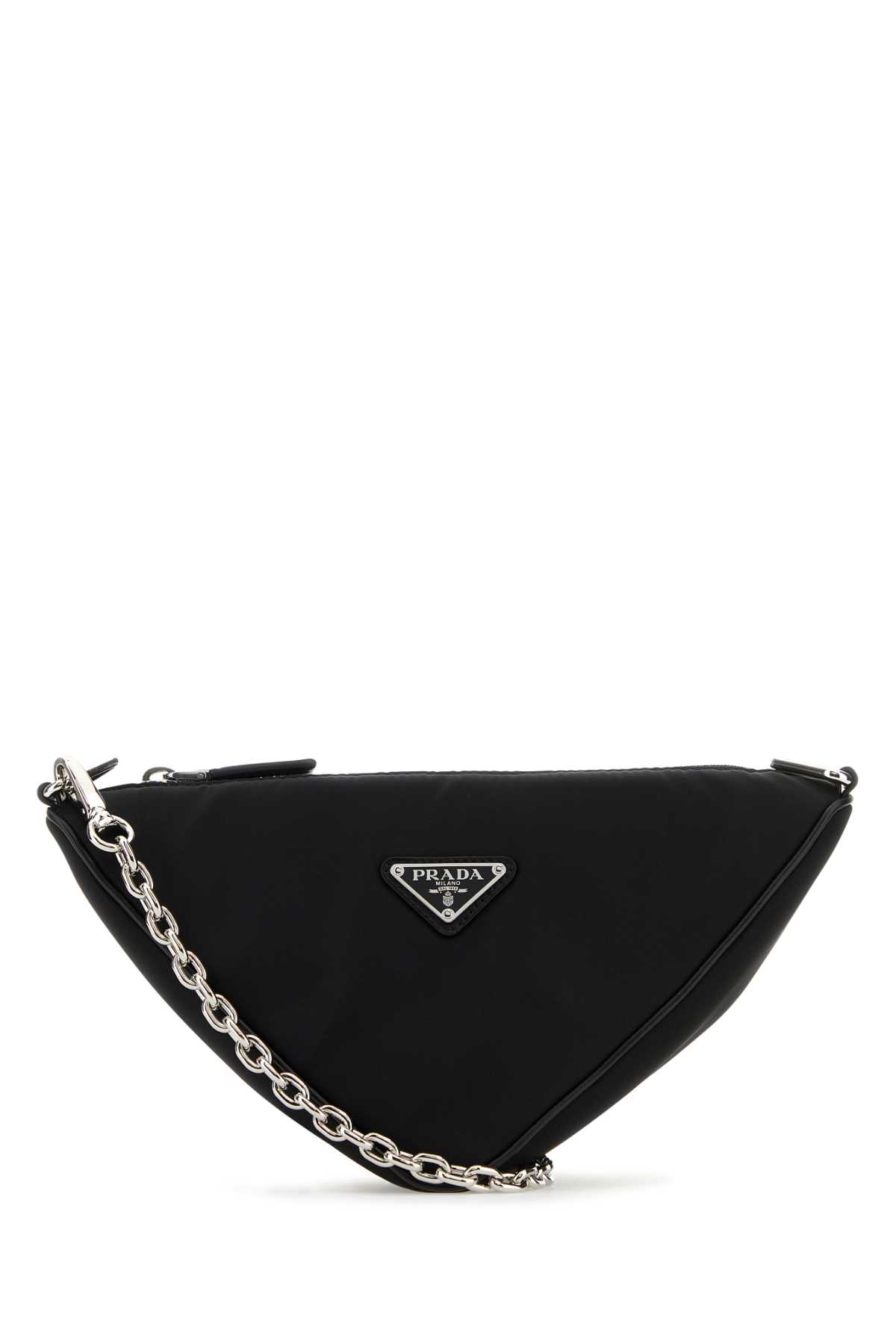 Shop Prada Black Nylon Crossbody Bag In Nero
