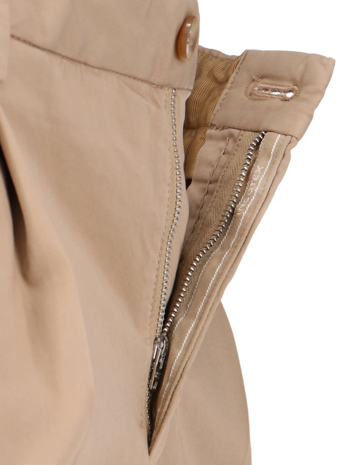 Shop Incotex Slim Pants In Brown