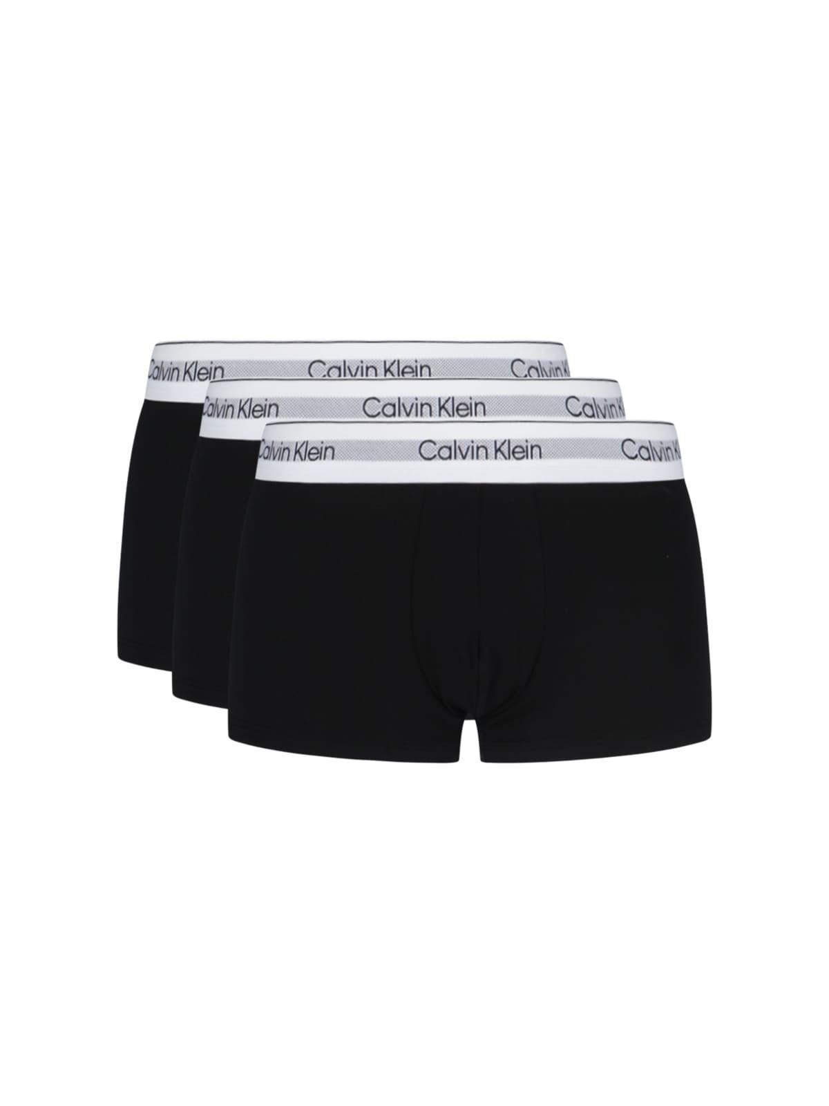 Shop Calvin Klein Logo Boxer Shorts In Black