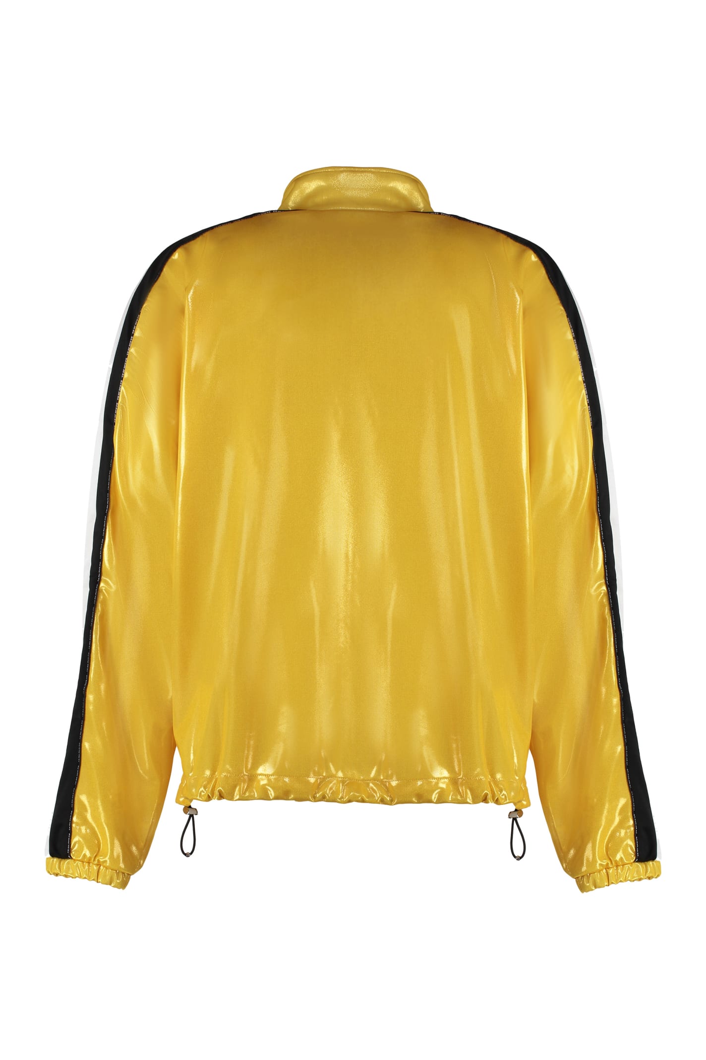 Shop Vetements Full Zip Sweatshirt In Gold