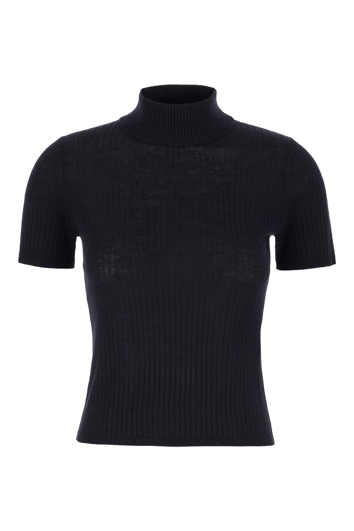 Black Silk Blend Top - Max Mara Studio - Modalova
