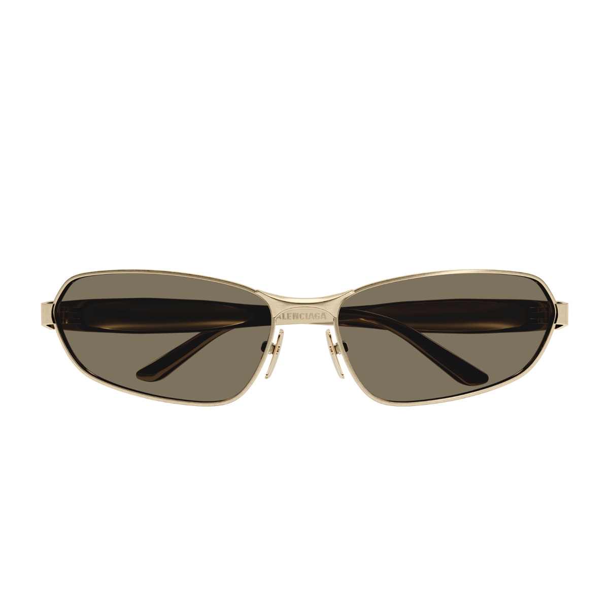 Balenciaga Bb0355s Linea Extreme 002 Gold Brown Sunglasses