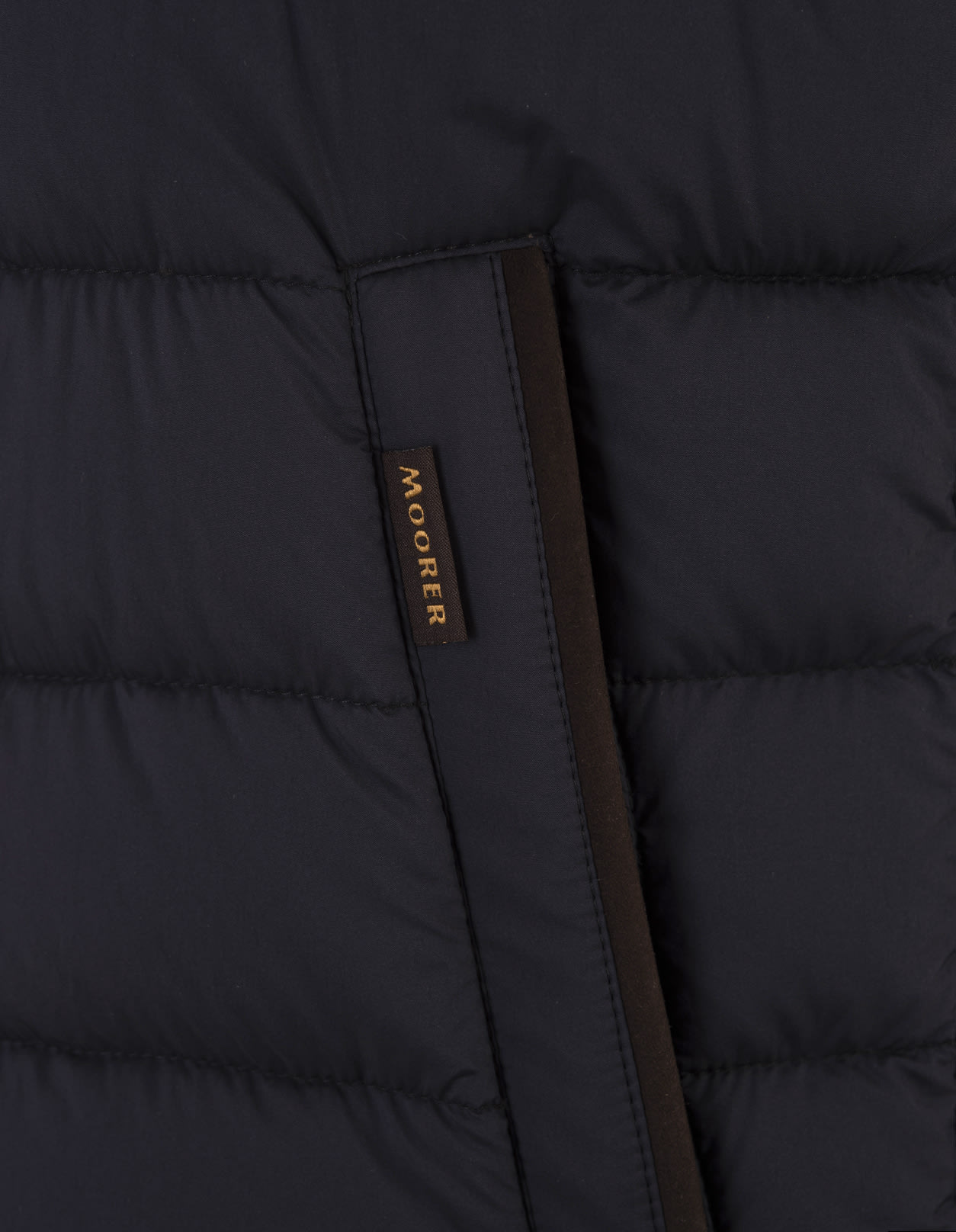 Shop Moorer Febo-s3c Padded Vest In Dark Blue