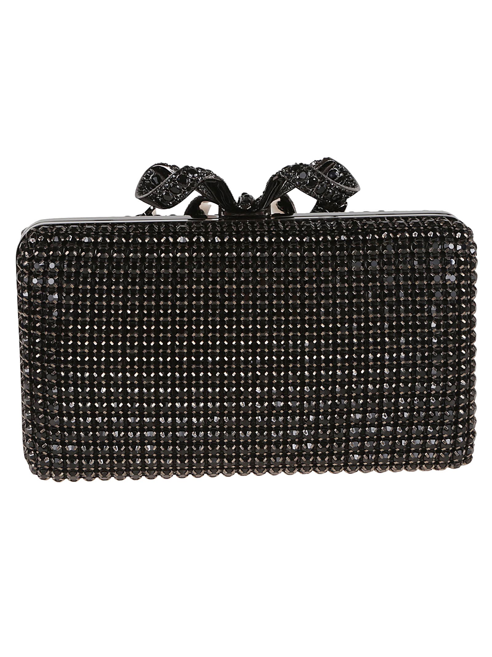 Shop Self-portrait Clutch In Black