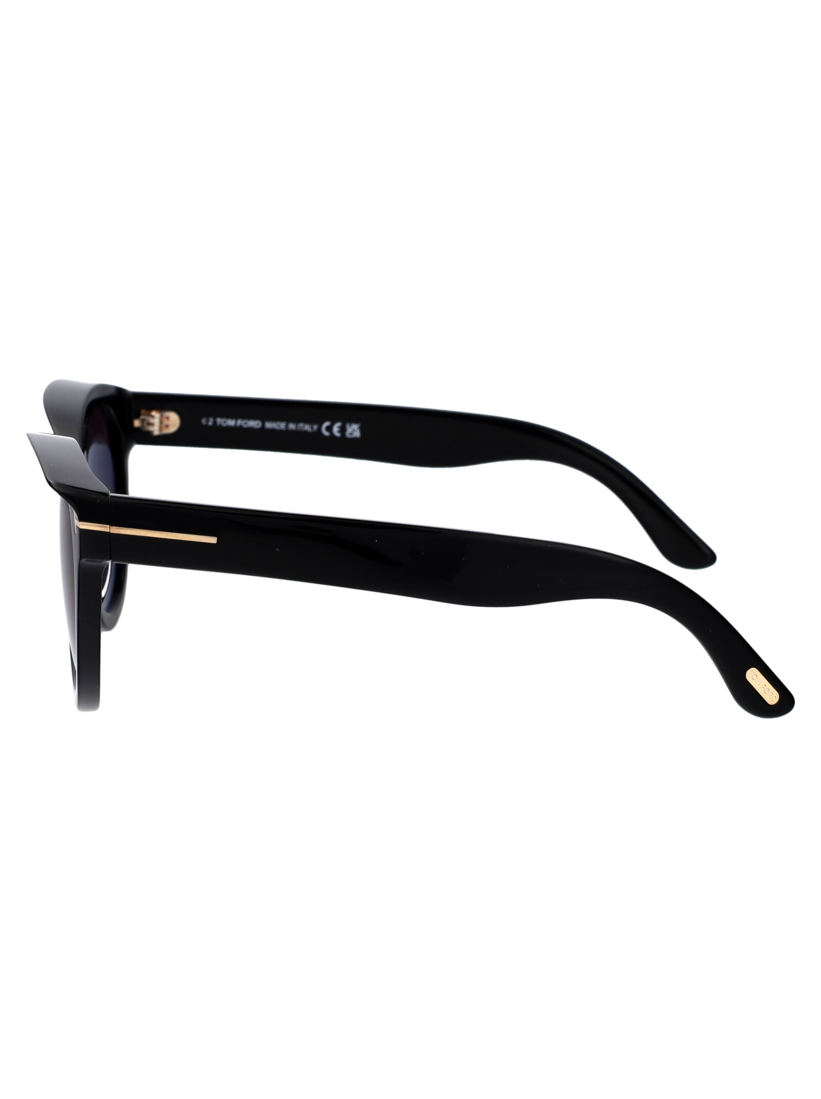 Shop Tom Ford Tamara-02 Sunglasses In 01a Nero Lucido / Fumo