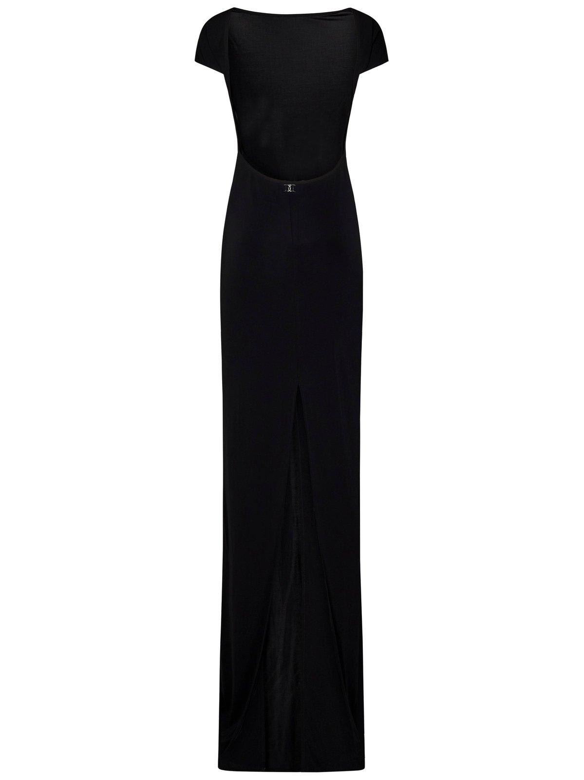 Shop Dsquared2 Boat-neck Maxi Jersey Dress