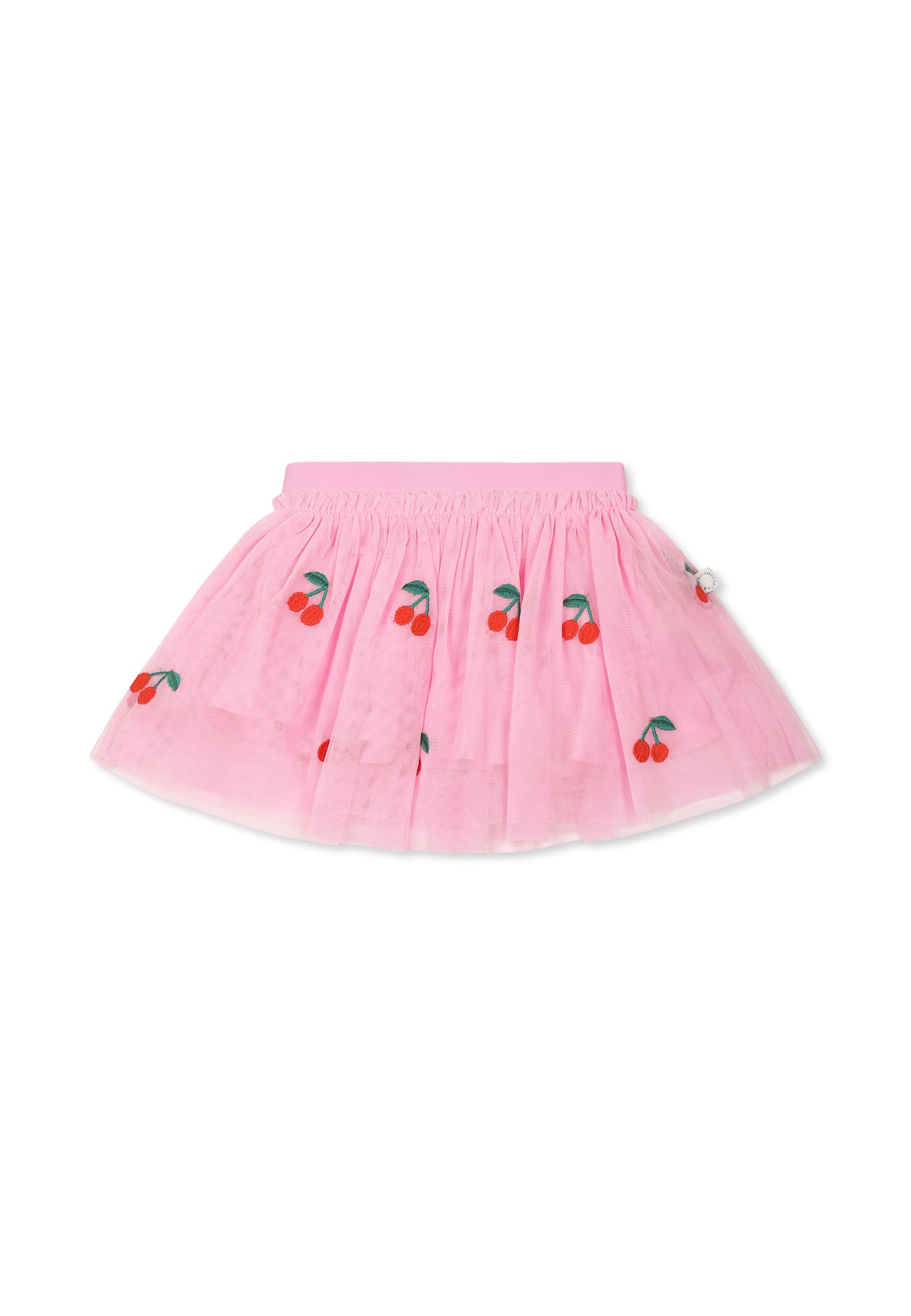 Shop Stella Mccartney Pink Skirt For Girl With Cherries