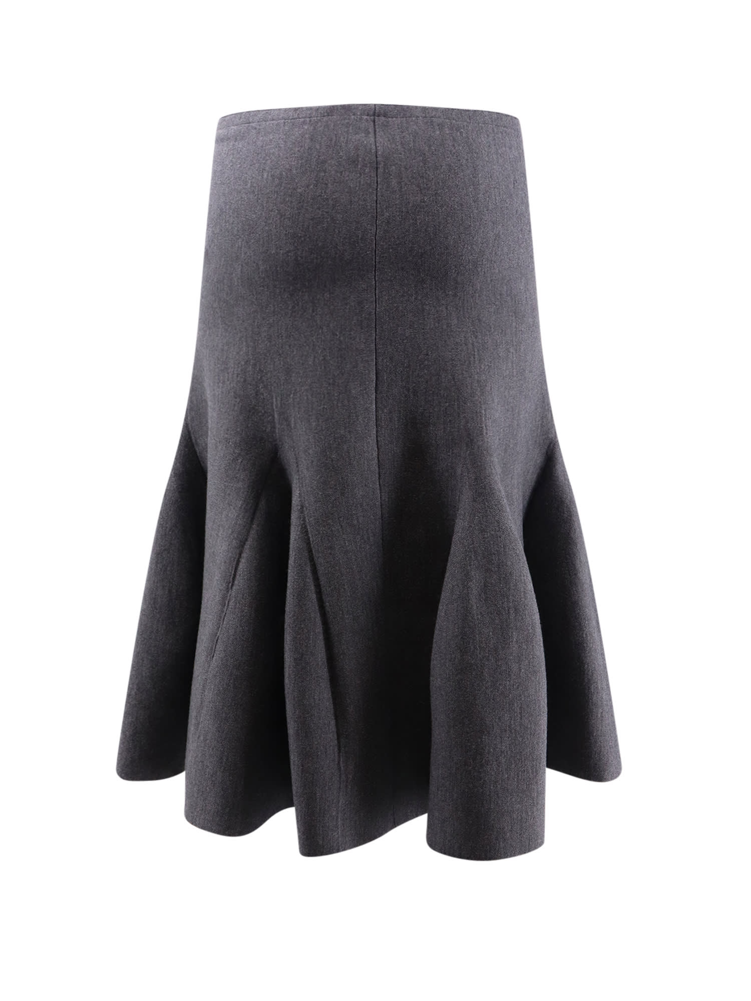 Shop Alaïa Skirt In Grey