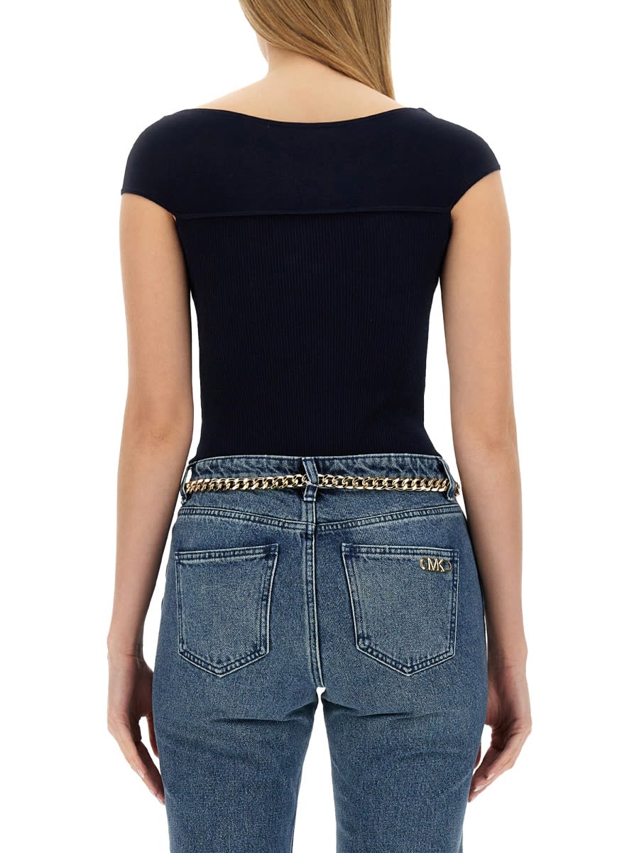 Shop Michael Kors Knitted Body. In Blue