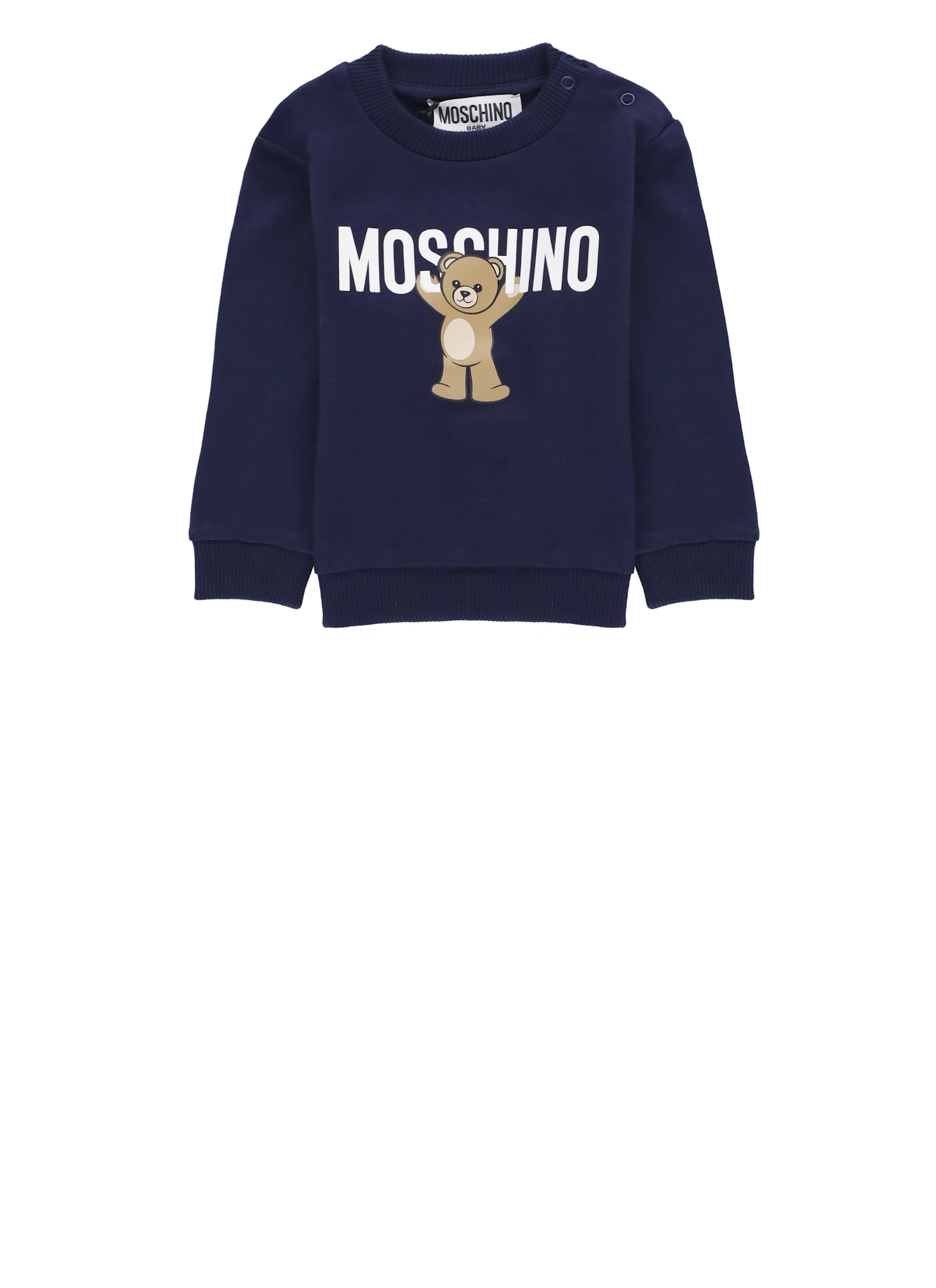 Moschino T-shirt With Logo In Blue
