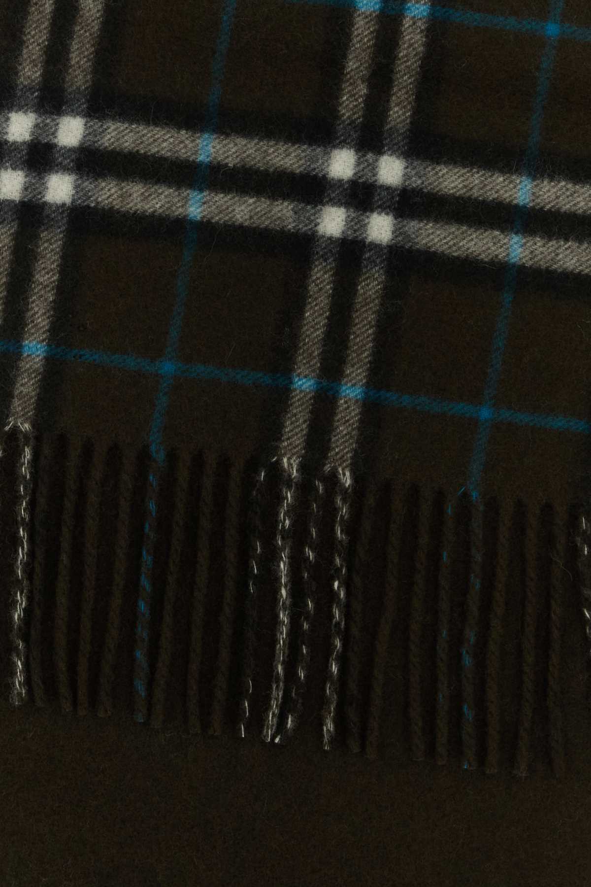 Burberry Dark Brown Signature Print Scarf In Snug