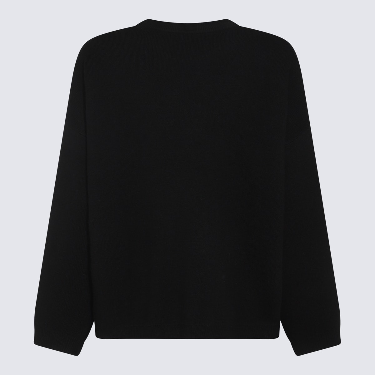 Shop Allude Black Wool Knitwear