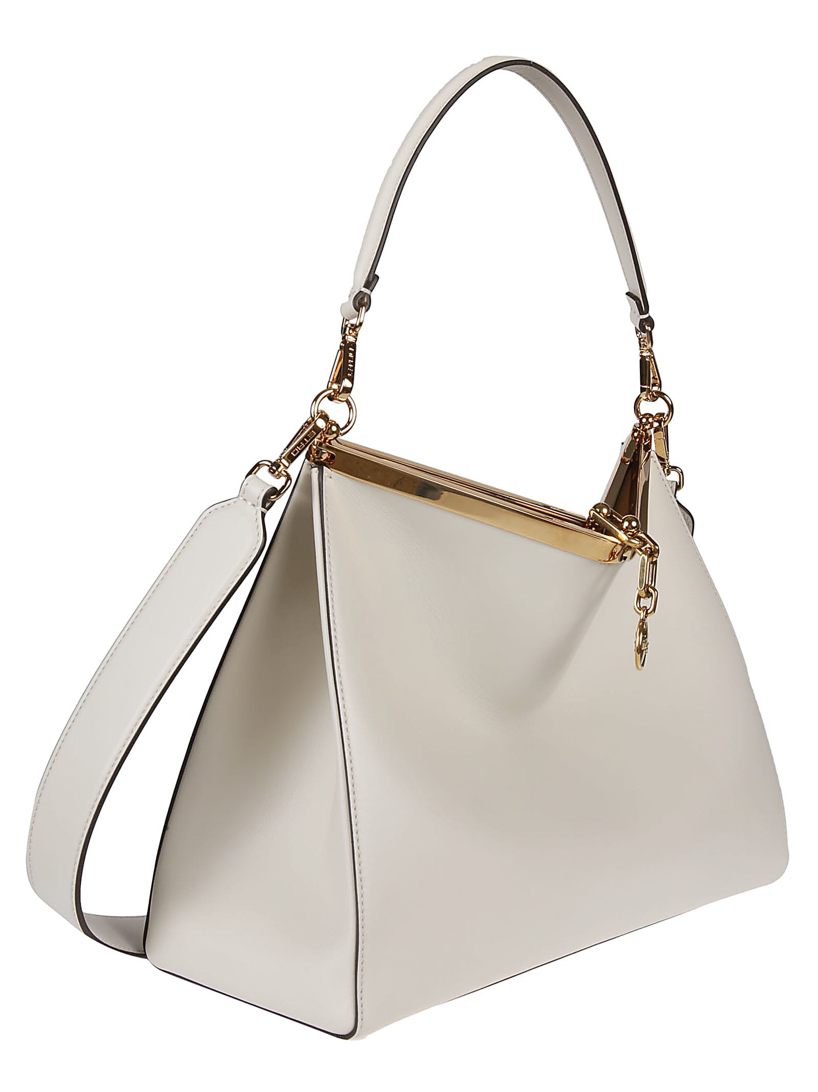 Shop Etro Large Vela Shoulder Bag In Bianco