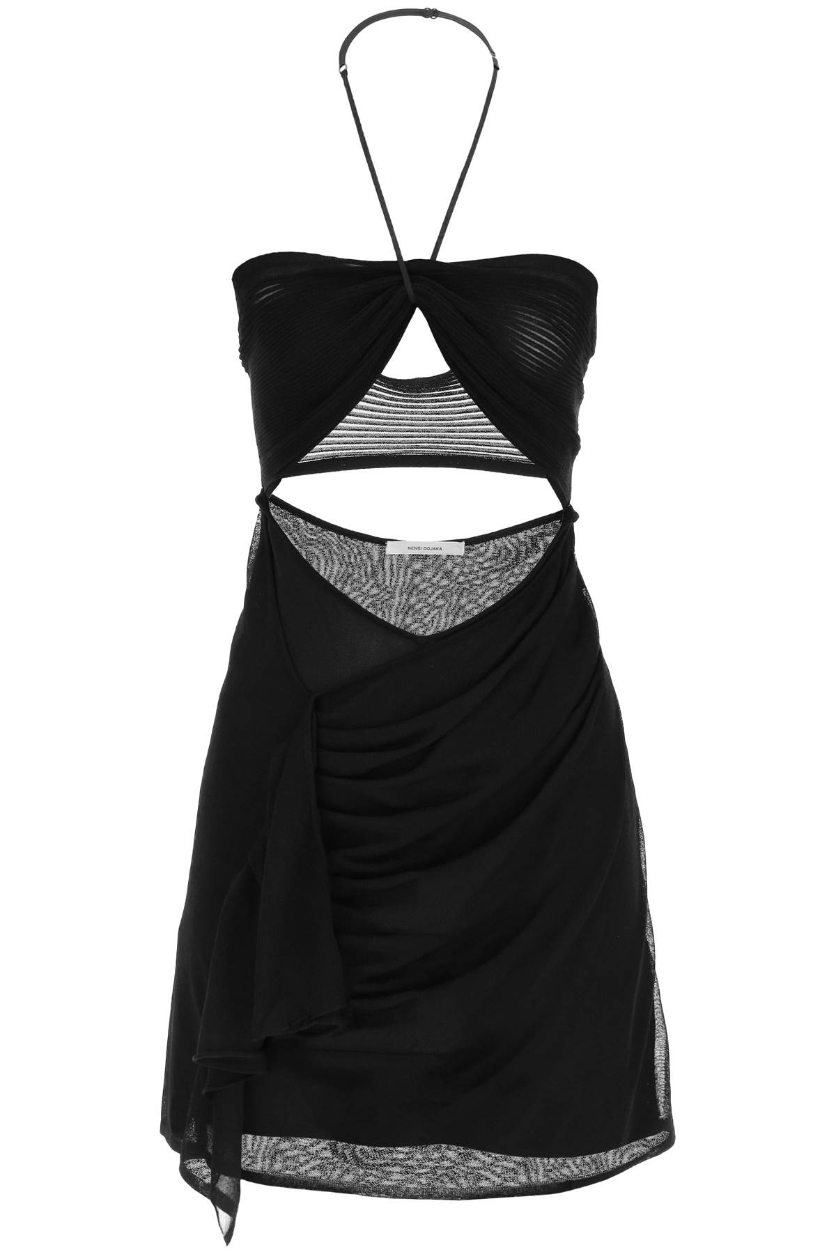 Nensi Dojaka Knit Mini Dress With Cut-out