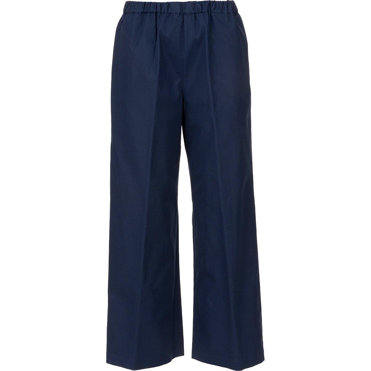 Side-pocketed Cropped-leg Trousers
