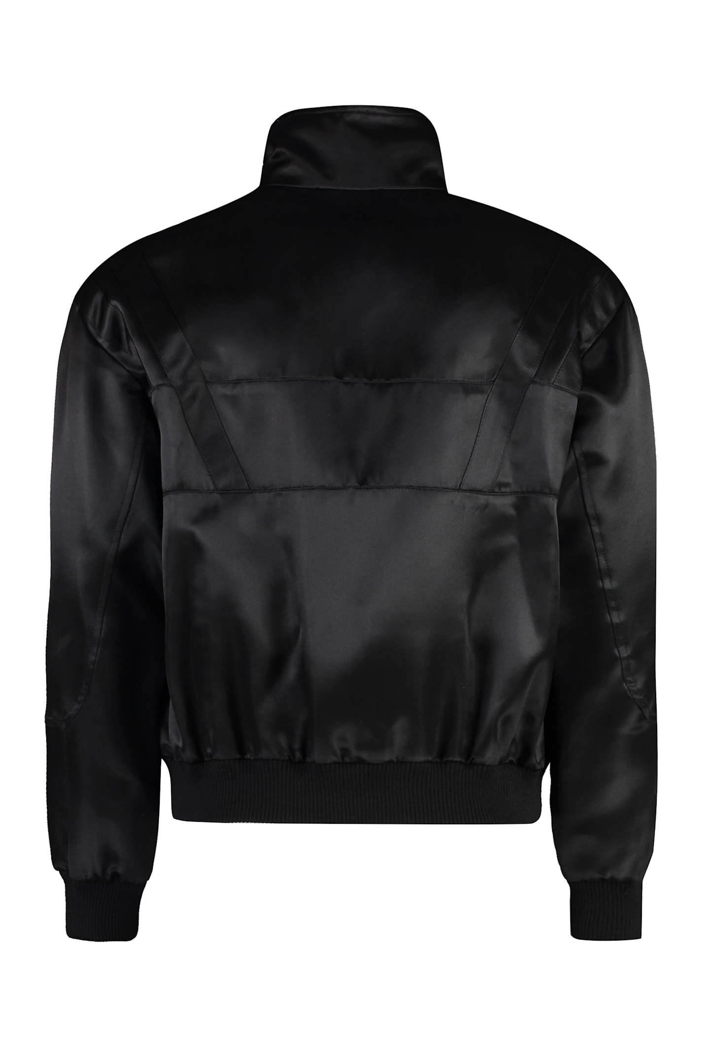 Saint Laurent Teddy Full Zip Jacket In Black