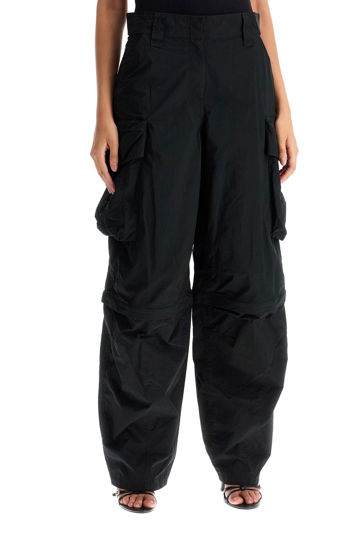 Shop Alexander Wang Convertible Cargo Pants In Black (black)