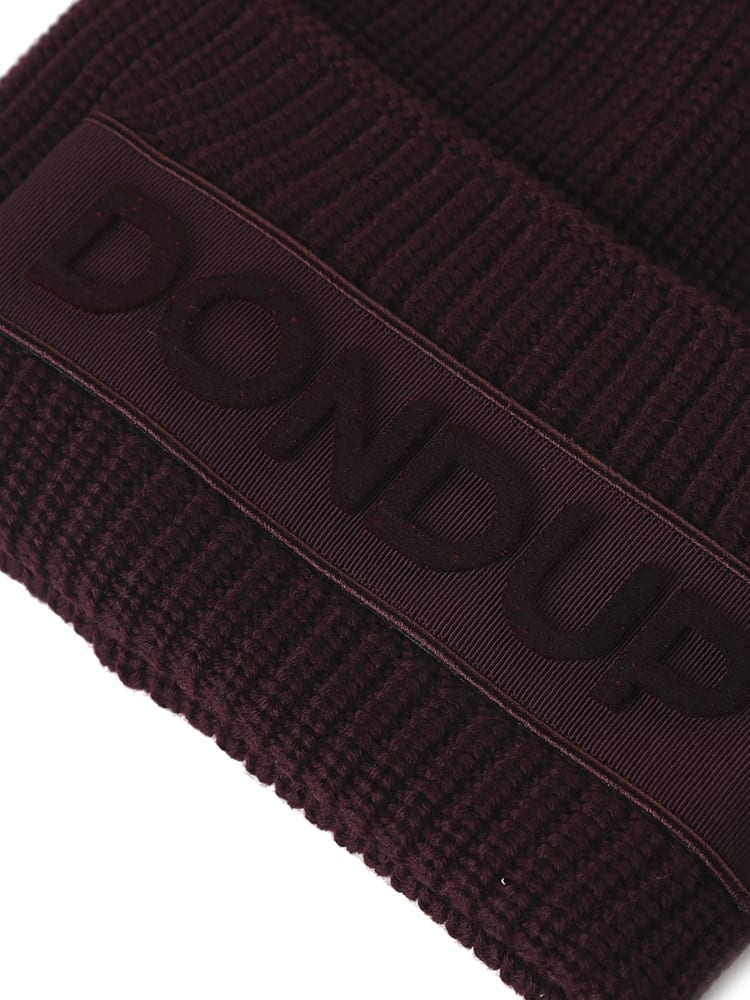 Shop Dondup Wool Beanie In Vinaccio